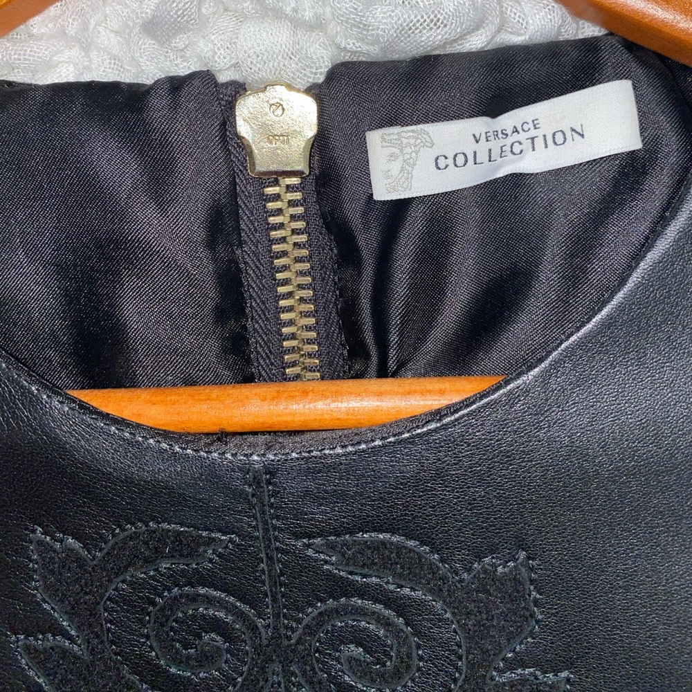 VERSACE COLLECTION - NAPPA LEATHER DRESS